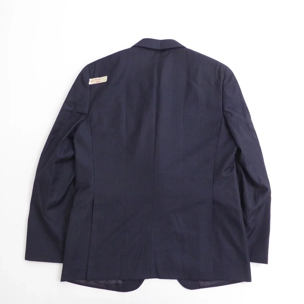 Joseph Abboud Mens Suit Jacket Navy Blue Pinstripe Slim Fit 42R